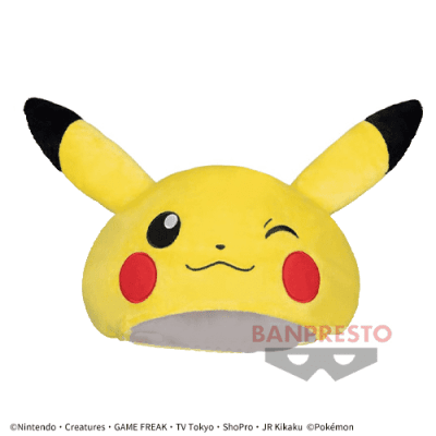【ウインク】ポケットモンスター ぬいぐるみ帽子〜ピカチュウ〜