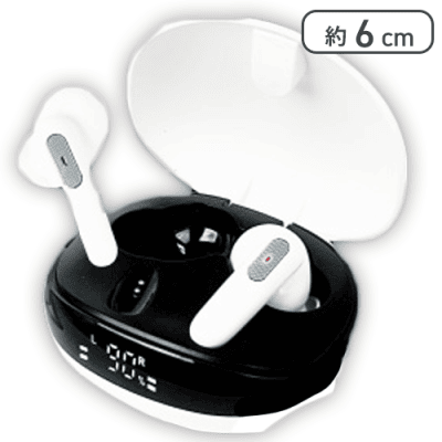 【ホワイト】ノイズキャンセリングワイヤレスイヤフォン