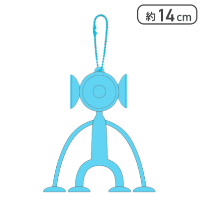 【ブルー】原宿ピクニック　吸盤マンM