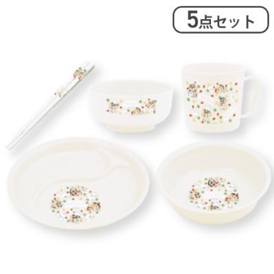 クレヨンしんちゃん食器5点セット(ホワイト) | オンラインクレーン