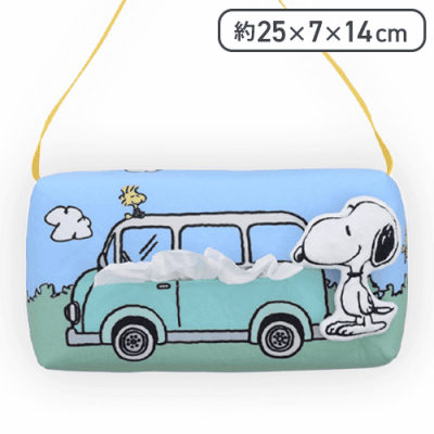 【ブルー】SNOOPY プレミアムジオラマティッシュボックスカバー