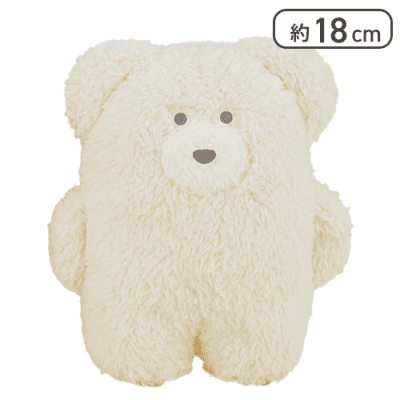 【クリーム】ほっこりモコモカ ぬいぐるみ