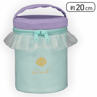 【ライトブルー】リトル・マーメイド 【FDM】ファンタジーファッション 丸型バニティポーチ