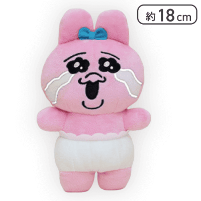 【泣き顔】おぱんちゅうさぎ 表情いろいろぬいぐるみ