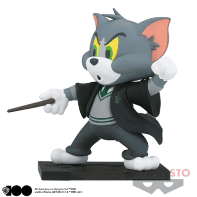 【トム】トムとジェリー フィギュアコレクション-Slytherin Tom and Gryffindor Jerry-WB100周年ver.