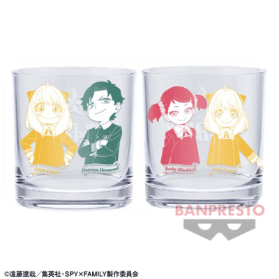 【アーニャ&ダミアン&ベッキー】SPY×FAMILY グラスセット
