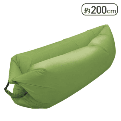 【グリーン】くつろぎエアソファ 4