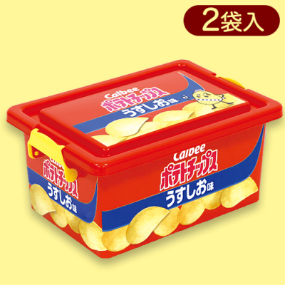 ﾎﾟﾃﾄﾁｯﾌﾟｽ(うすしお)ｺﾝﾃﾅBOX(L)※賞味期限:2024/2/29