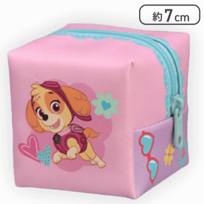 【スカイ(ピンク)】パウ・パトロール キューブポーチ