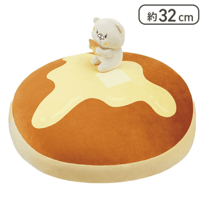 【つぼ】ともだちはくま はちみつホットケーキのもちもちクッションXL