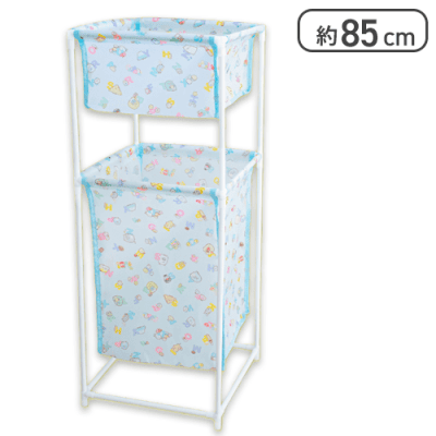 【ブルー】すみっコぐらし あつまるんです 2段バスケット