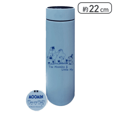 【ムーミンズ＆リトルミー】ムーミン 温度センサー付きステンレスボトル4