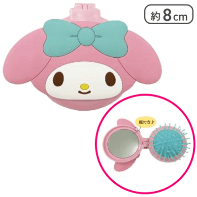 【マイメロディ】サンリオキャラクターズ ミラー付きブラシ2