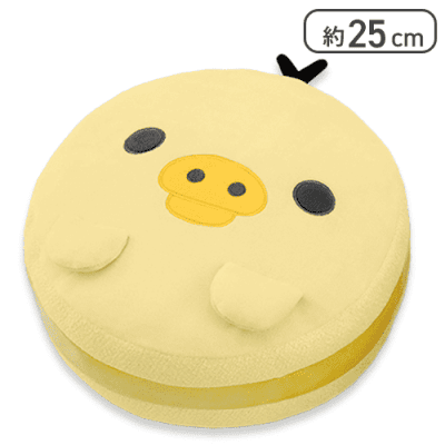 【キイロイトリ】リラックマ NEW BASIC RILAKKUMA もちもちマカロンクッションBIG