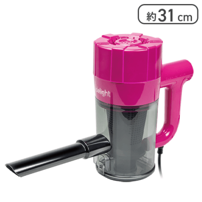 【ピンク】パワフル サイクロンカークリーナー