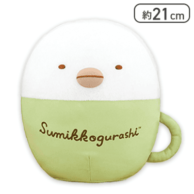 【ぺんぎん？】すみっコぐらし ラテアート風ぬいぐるみBIG