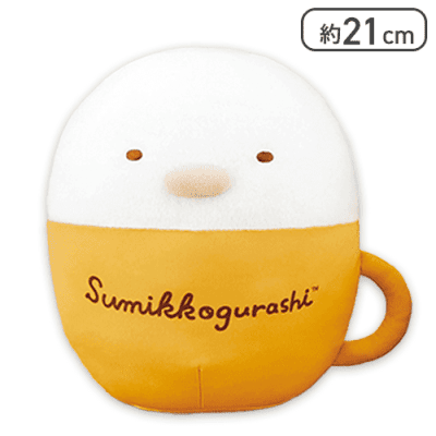 【とんかつ】すみっコぐらし ラテアート風ぬいぐるみBIG