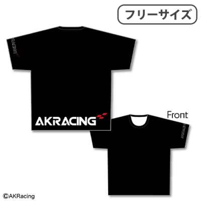 【ブラック】AKRacing フルグラフィックTシャツ