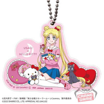 【ハローキティ】「美少女戦士セーラームーン」シリーズ×サンリオキャラクターズ アクリルキーホルダー