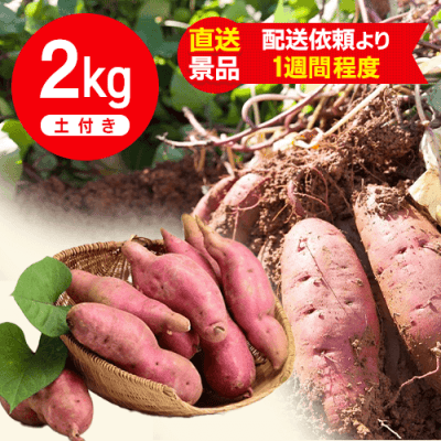生芋 2kg 箱入り土付き