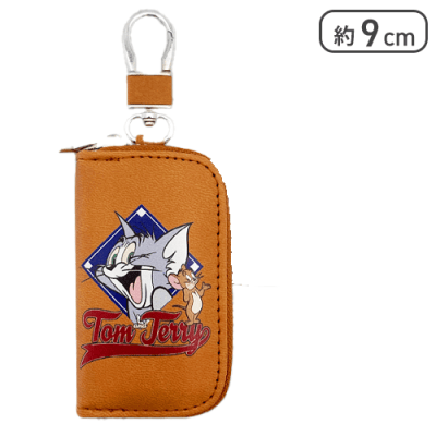 【ベージュ】トム&ジェリーｶﾗﾋﾞﾅ付PUミニケース2