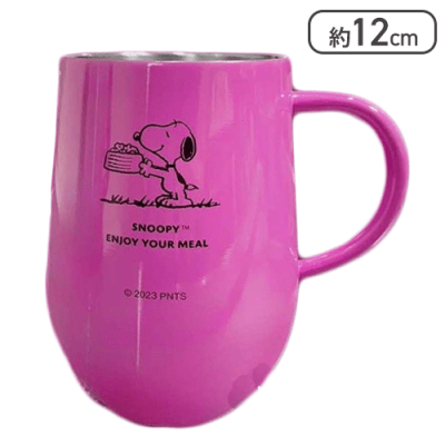 【ピンク】スヌーピー 真空断熱マグ2