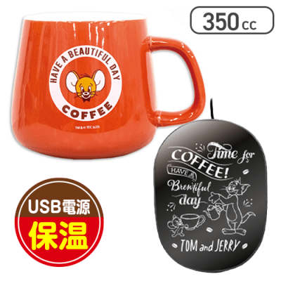 【レッド】トムとジェリー マグ&ドリンクウォーマー