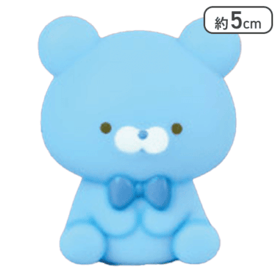 【みずいろ】おとぼけくまさん ソフビライト2