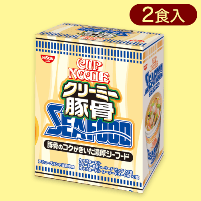 カップヌードルBIGアソートミドルBOX クリーミー豚骨シーフードVer※賞味期限:2024/3/28