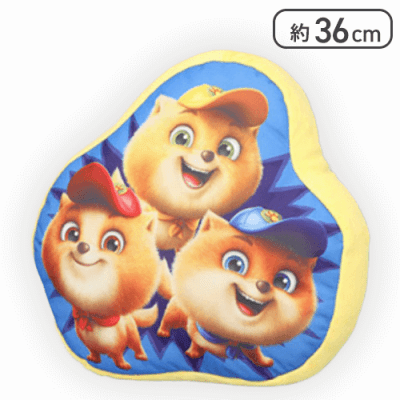 【ジュニアパトローラーズ】パウ・パトロール ザ・マイティ・ムービー ダイカットクッション1