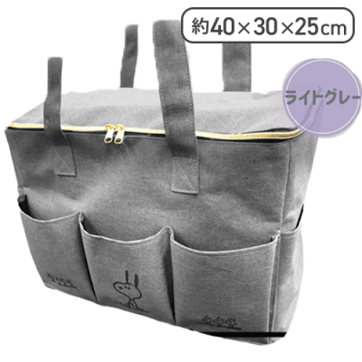 【グレー】スヌーピー　BIGマルチバッグ