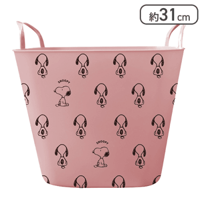 【ブラックライン】スヌーピー ソフトバスケット２