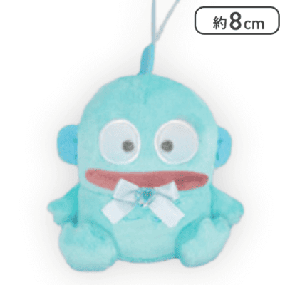 【リボンブルー】ハンギョドン ビジューハートマスコット-ハンギョドン-