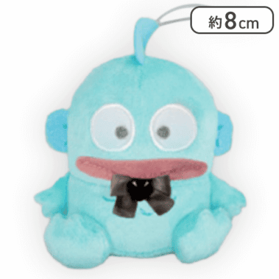 【リボンブラック】ハンギョドン ビジューハートマスコット-ハンギョドン-