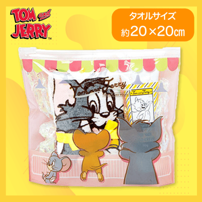 【ピンク】トムとジェリーハンドクリーム＆タオルセット