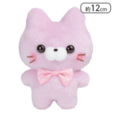 【ねこさん（ぴんく）】すくっとたっちさん ぬいぐるみ〜おしおしからー〜		