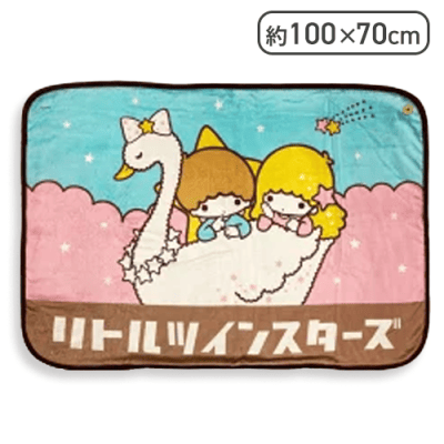 【リトルツインスターズ】サンリオキャラクターズ ふわふわブランケット