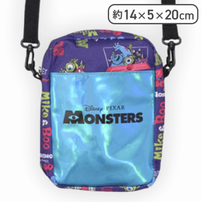 【モンスターズ・インク】ピクサーキャラクター プレミアムショルダーポーチ ＃ギラギラ