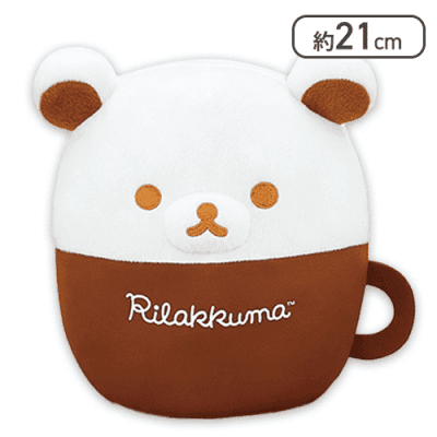 【リラックマ】リラックマ ラテアート風ぬいぐるみBIG