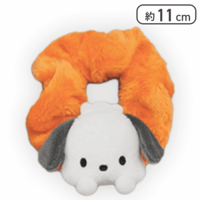 【オレンジ】ポチャッコ ぴょこきゅんカラフルシュシュ-ポチャッコ-