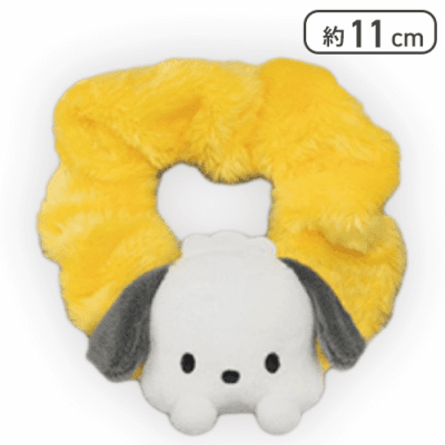 【イエロー】ポチャッコ ぴょこきゅんカラフルシュシュ-ポチャッコ-