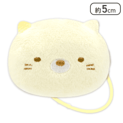 【ねこ】すみっコぐらし フェイスぬいぐるみヘアゴム