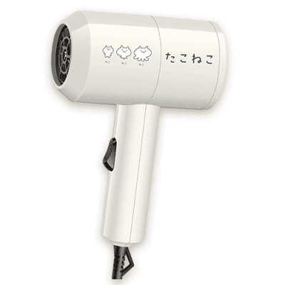 【ホワイト】たこねこ　ヘアドライヤー