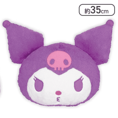 【クロミ】サンリオキャラクターズ 顔デカクッション1