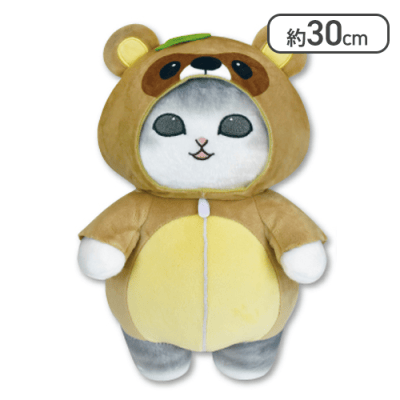 あったかパジャマにゃんＢIG2種モフサンドぬいぐるみまとめ売り たぬき】mofusand あったかパジャマにゃん BIGぬいぐるみ