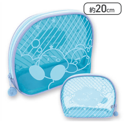 【ブルー】星のカービィ フロッキープリントポーチ