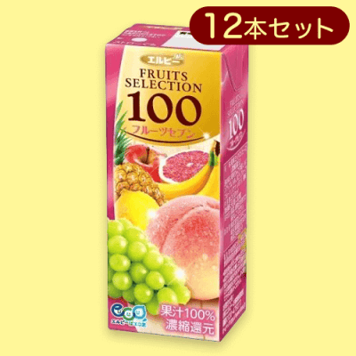 【フルーツセブン】エルビー フルーツジュース※賞味期限:2024/08/17