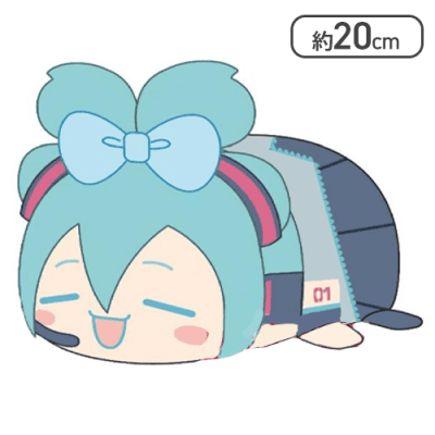 【初音ミク(目閉じ)】初音ミク×シナモロール ぽてコロマスコットM