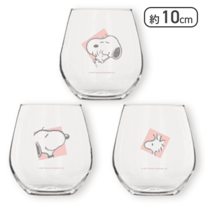 【Bセット】スヌーピー グラス3Pセット