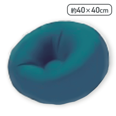 【ブルー】KELLYラウンドクッション3